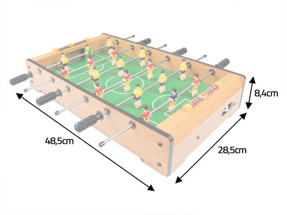 Neosport stalo futbolo žaidimas mažas stalas vaikams ir suaugusiems 48.5x28.5 cm futbolo kamuolys su figūrėlėmis