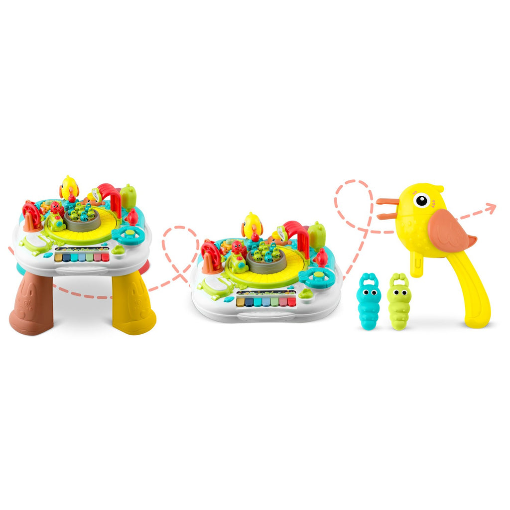 Mokomasis stalas ir lenta vaikams Ricokids su interaktyviais elementais ir muzikos funkcijomis