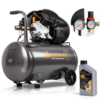 Tepalinis oro kompresorius Humberg, 100 l, 8 bar