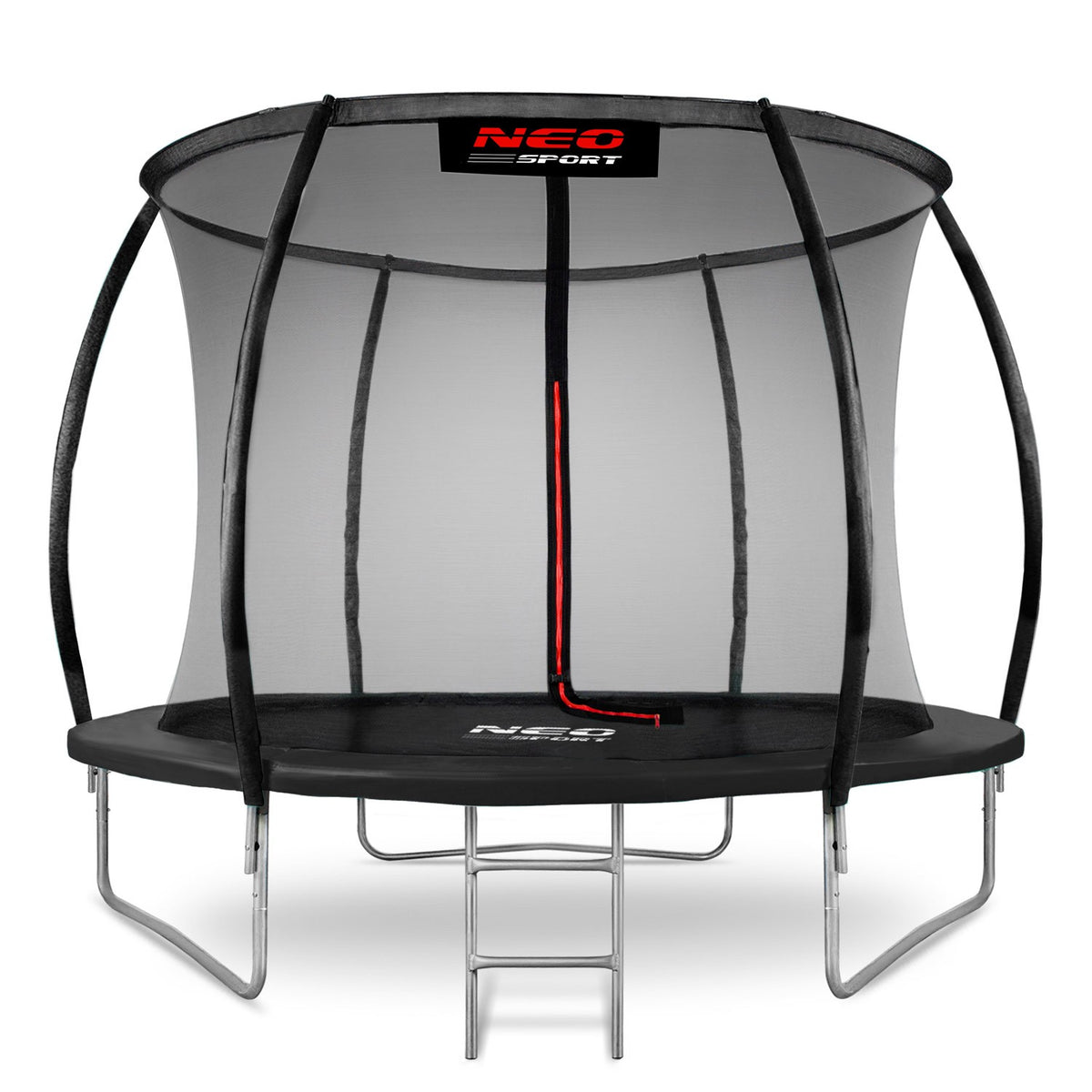 Profiliuotas sodo batutas 10 pėdų 312 cm su vidiniu apsauginiu tinklu Neo-Sport vaikams ir suaugusiems