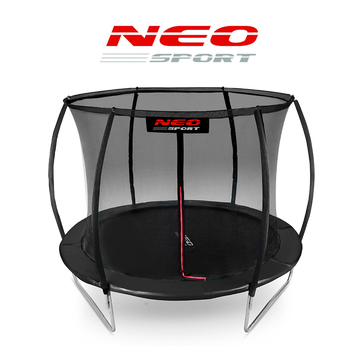 Profiliuotas 10 pėdų 312 cm sodo batutas su vidiniu apsauginiu tinklu Neo-Sport vaikams ir suaugusiems