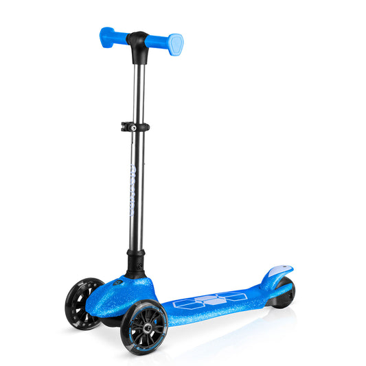 Triratis balansinis paspirtukas Ricokids Jelly su LED apšvietimu, mėlynas