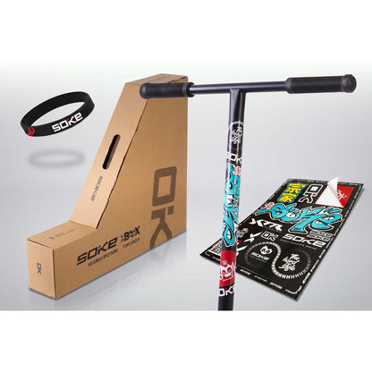 Triukinis paspirtukas SOKE BOX, juodas