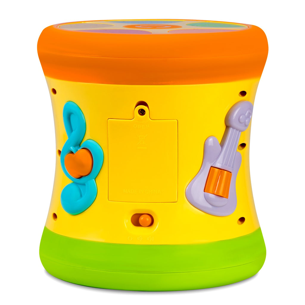 Interaktyvus mokomasis būgnų žaislas vaikams Ricokids RK-742 su šviesomis garsais ir melodijomis lavinantis muzikinį ritmą ir motoriką