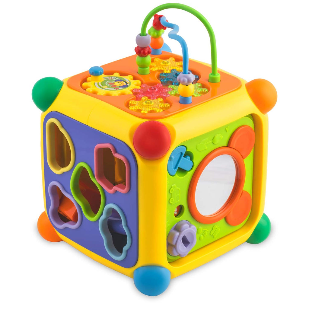 Mokomasis žaislas kubas vaikams Ricokids RK-747 su garsais figūromis ir šviesomis nuo 1 metų
