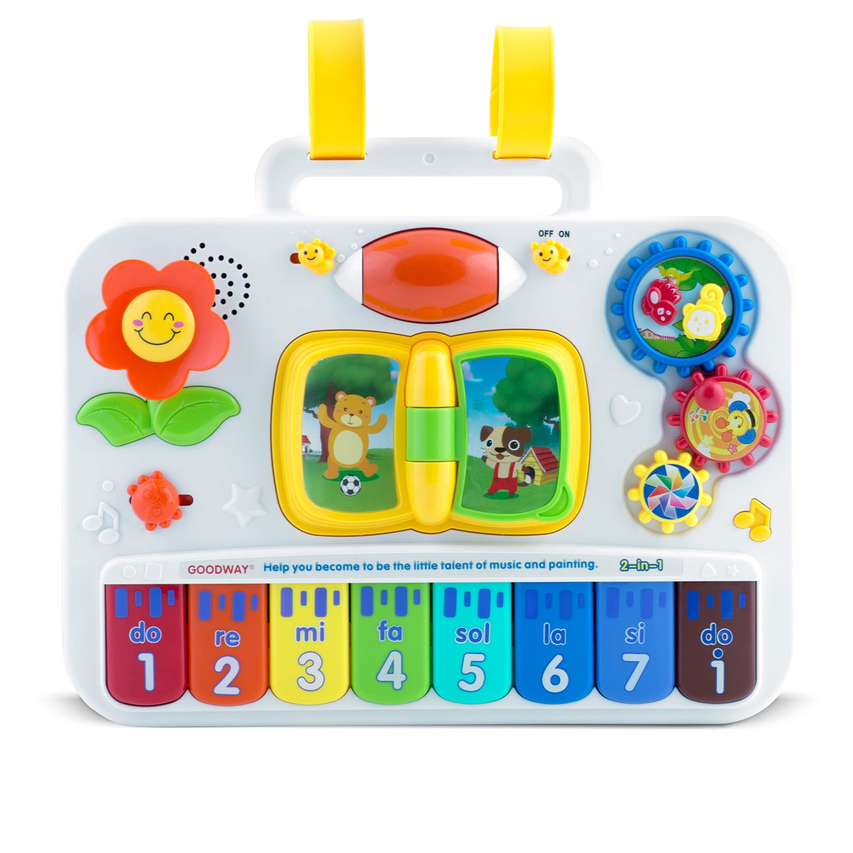 Mokomasis daugiafunkcinis žaislas vaikams Ricokids su staliuku edukacine lenta ir smėlio dėže nuo 10 mėnesių
